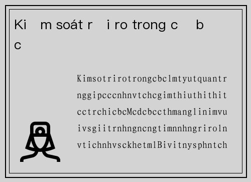 Kiểm soát rủi ro trong cờ bạc