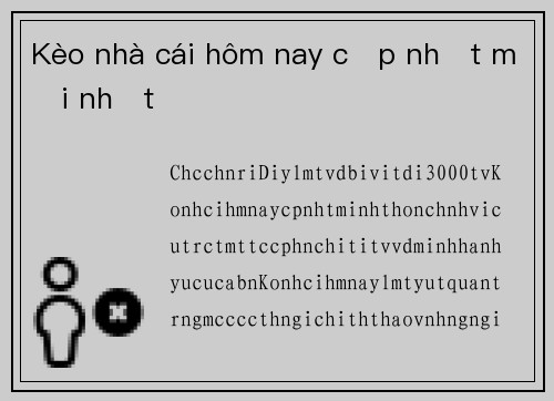 Kèo nhà cái hôm nay cập nhật mới nhất