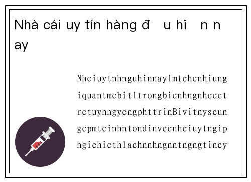 Nhà cái uy tín hàng đầu hiện nay