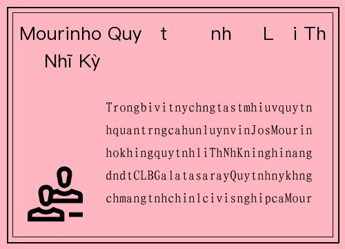Mourinho Quyết Định Ở Lại Thổ Nhĩ Kỳ
