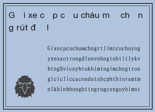 Gọi xe cấp cứu cháu mẹ chồng rút đồ lạ